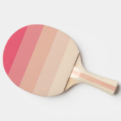 Roze pastelstrepen tafeltennisbatje (Zijkant)