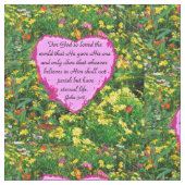 ROZE PATCHWORK JOHN 3:16 BLOEMENSTOF STOF (Close Up)