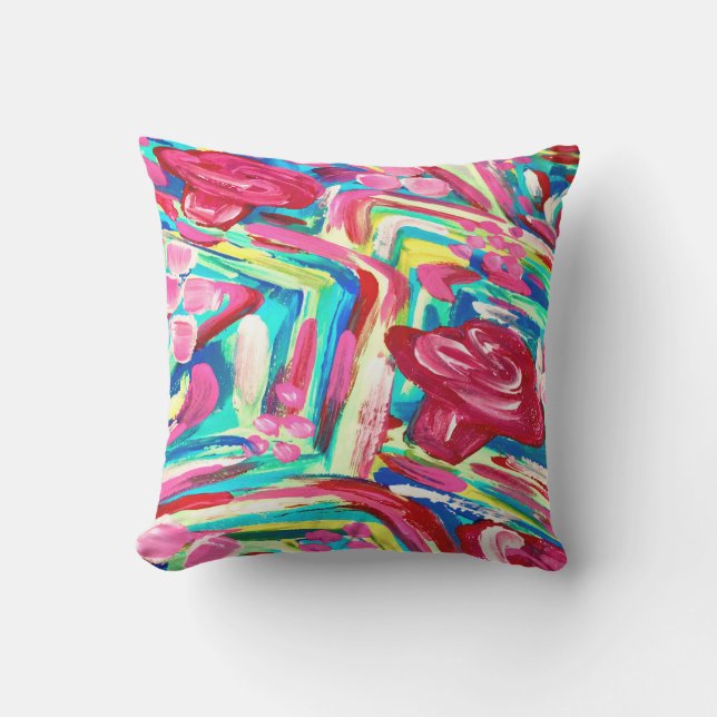  roze patio kussen (Voorkant)