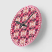 Roze patronen van licht ronde klok (Hoek)