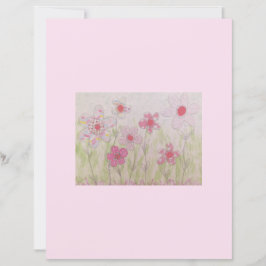 Roze Patroon Bloemen Scrapbook Papier