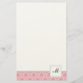 Roze patroon briefpapier (Voorkant)