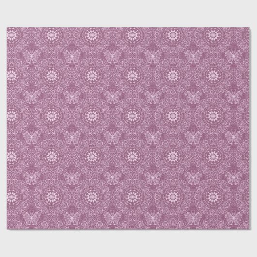  roze patroon cadeaupapier (Vlak)