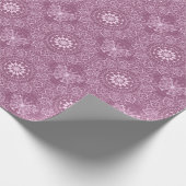  roze patroon cadeaupapier (Hoek)