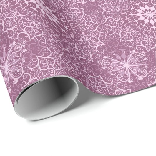  roze patroon cadeaupapier (Rol Hoek)