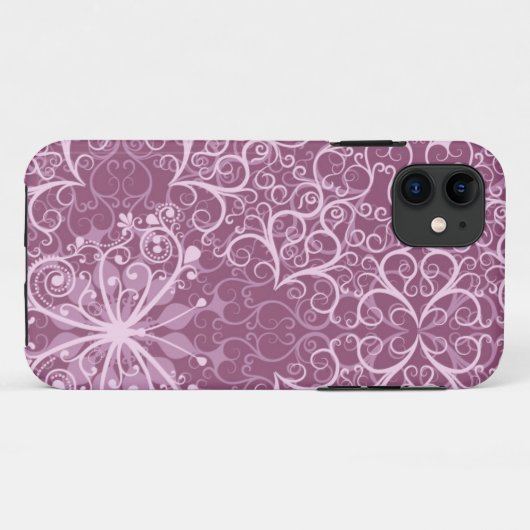  roze patroon Case-Mate iPhone case (Achterkant (horizontaal))
