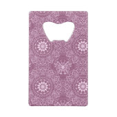  roze patroon creditkaart flessenopener (Achterkant)