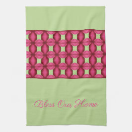 Roze Patroon Detail Theedoek