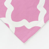  Roze Patroon Fleece Deken (Hoek)