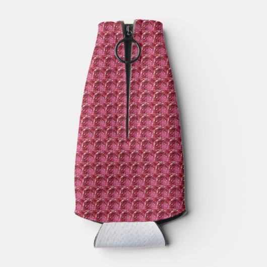 Roze patroon flesjeskoeler (Achterkant)