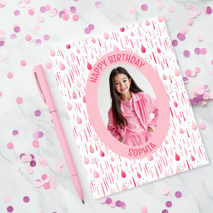 Roze Patroon Foto Kaart