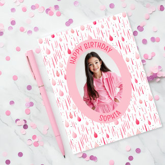 Roze Patroon Foto Kaart