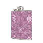  roze patroon heupfles (Links)