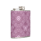  roze patroon heupfles (Rechts)