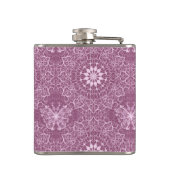  roze patroon heupfles (Achterkant)