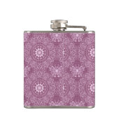 roze patroon heupfles (Achterkant)