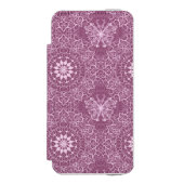  roze patroon incipio iPhone portemonnee hoesje (Voorkant Agenda)