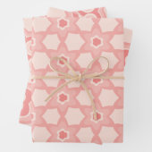 Roze patroon inpakpapier vel (In situ)