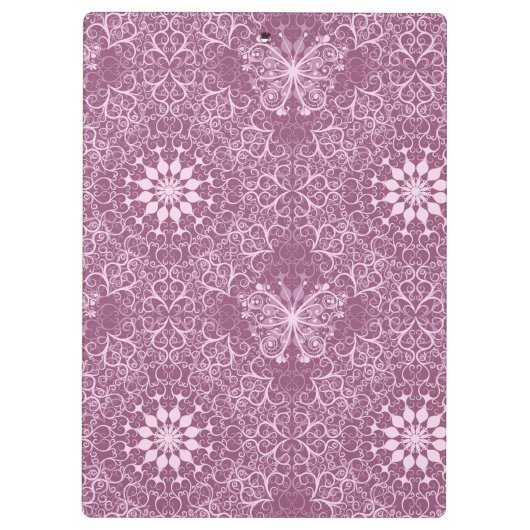  roze patroon klembord (Achterkant)