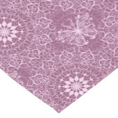  roze patroon korte tafelloper (Hoek)