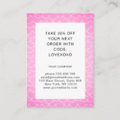 Roze patroon Korting Kaart (Voorkant)