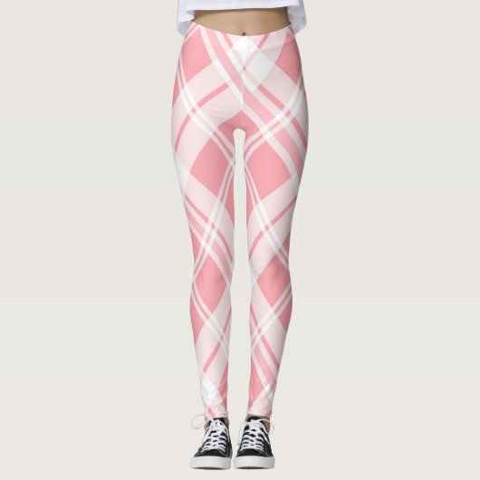 Roze patroon leggings (Voorkant)