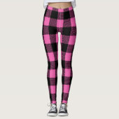 Roze patroon leggings (Voorkant)