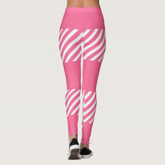 Roze patroon leggings (Achterkant)