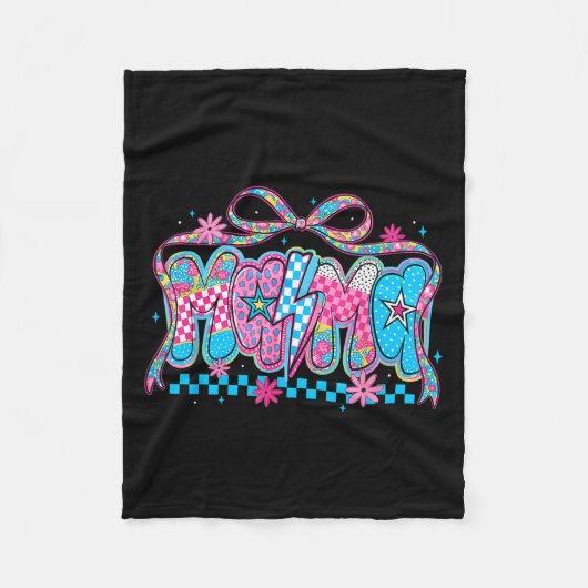 Roze patroon mama moedervrouwmoederdag  fleece deken (Voorkant)