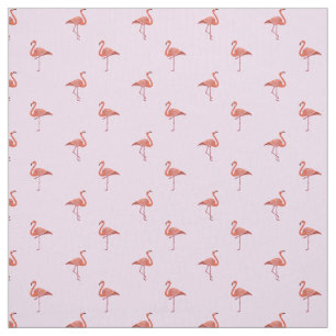 Roze patroon met flamingos stof