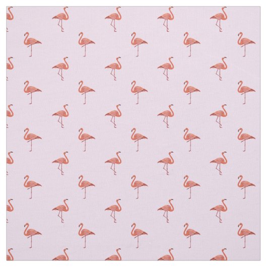 Roze patroon met flamingos stof (Swatch)