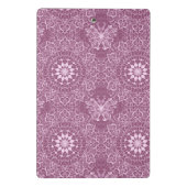 roze patroon mini klembord (Achterkant)
