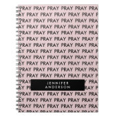 Roze patroon minimalistisch gebed notitieboek (Voorkant)