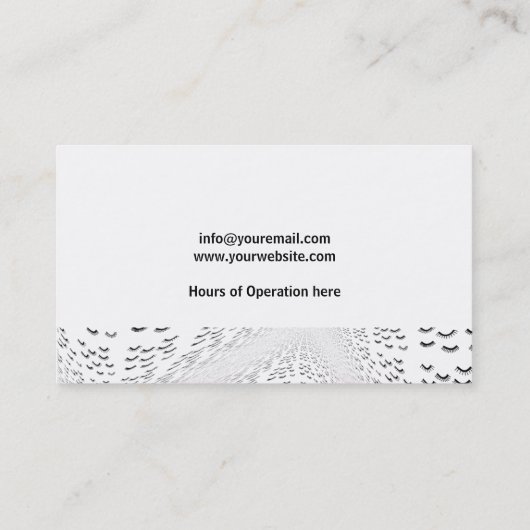 Roze patroon Oogas Visitekaartje (Achterkant)