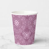  roze patroon papieren bekers (Links)