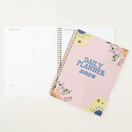 Roze patroon planner (Display)