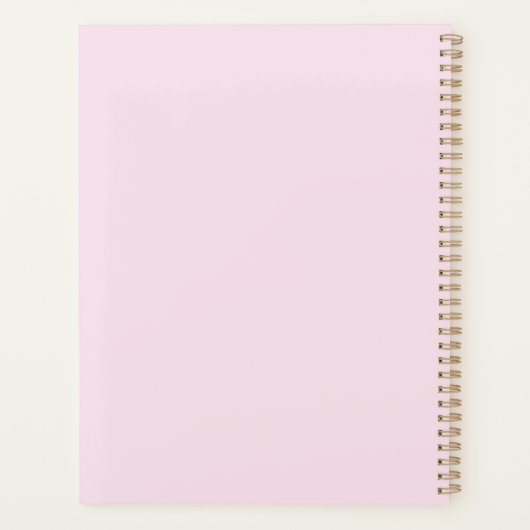Roze patroon planner (Achterkant)