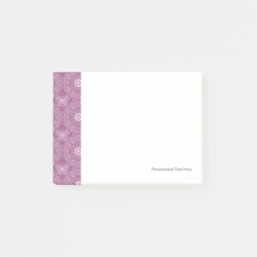 roze patroon post-it® notes (Voorkant)