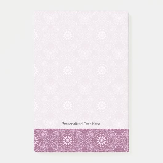  roze patroon post-it® notes (Voorkant)