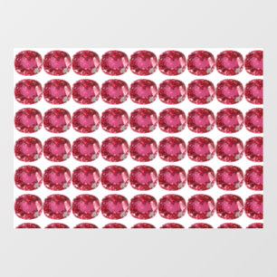 Roze patroon raamsticker