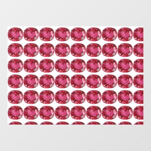 Roze patroon raamsticker (Vel)