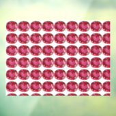 Roze patroon raamsticker (Vel 3)