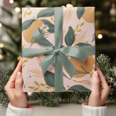 " roze patroon | Retro Gift Wrap Cadeaupapier