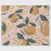 " roze patroon | Retro Gift Wrap Cadeaupapier (Vlak)