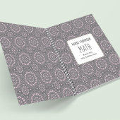 Roze Patroon School Persoonlijk gemaakt Notitieboek