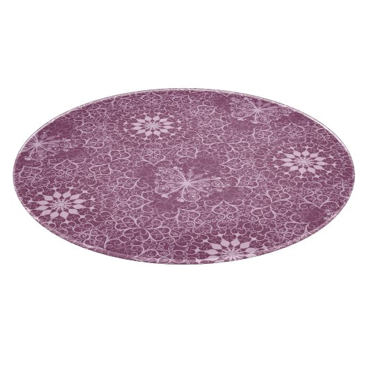  roze patroon snijplank (Hoek)