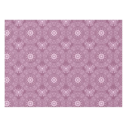  roze patroon tafelkleed (Voorkant (Horizontaal))