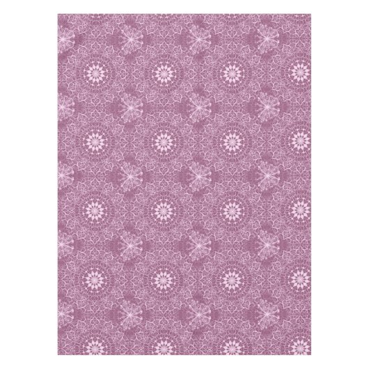  roze patroon tafelkleed (Voorkant)