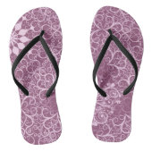  roze patroon teenslippers (Voetbed)