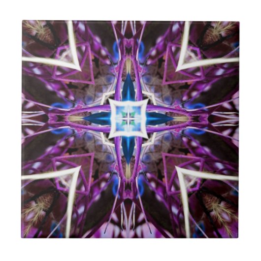 Roze patroon tegeltje (Voorkant)